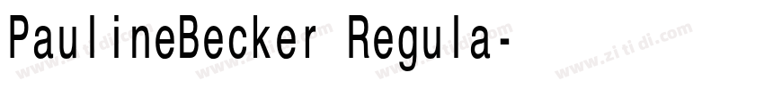 PaulineBecker Regula字体转换